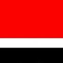 A flag with three horizontal stripes, from top to bottom: red, white, and black.