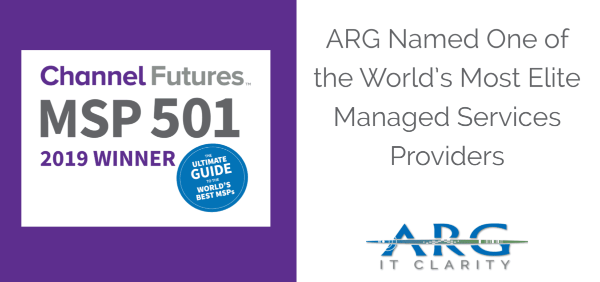 ARG Named One of the World's Most Elite 501 MSPs